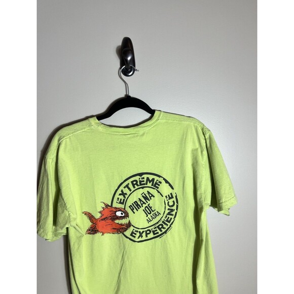 Pirana Joe's Alaska Extreme Experience TShirt Men's Light Green Size Medium - Picture 10 of 15